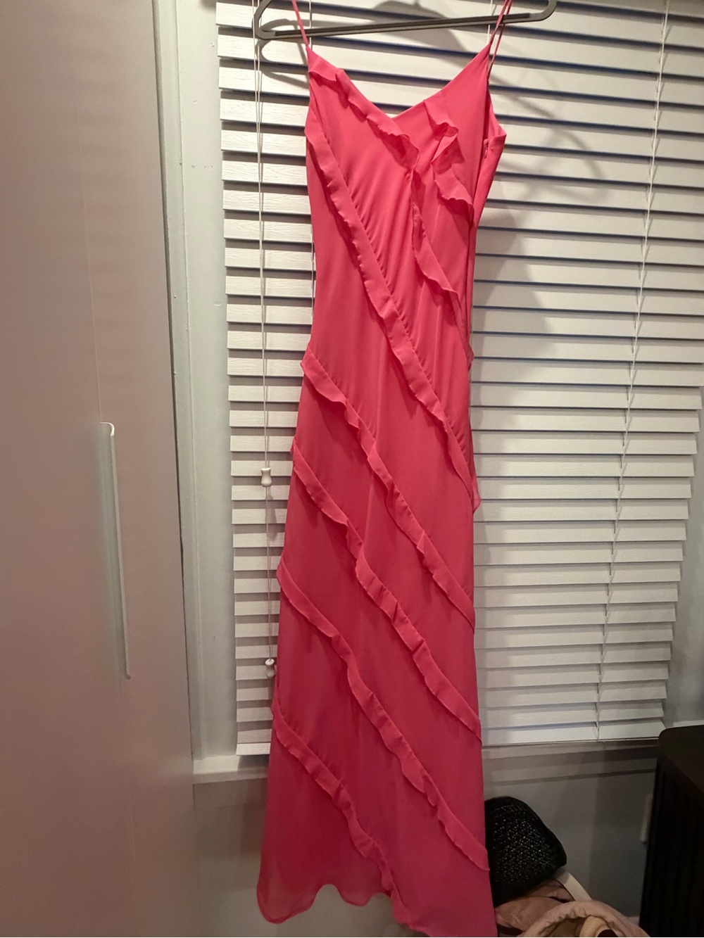 Pink Ruffle Chifon gown - Picture 4 of 6